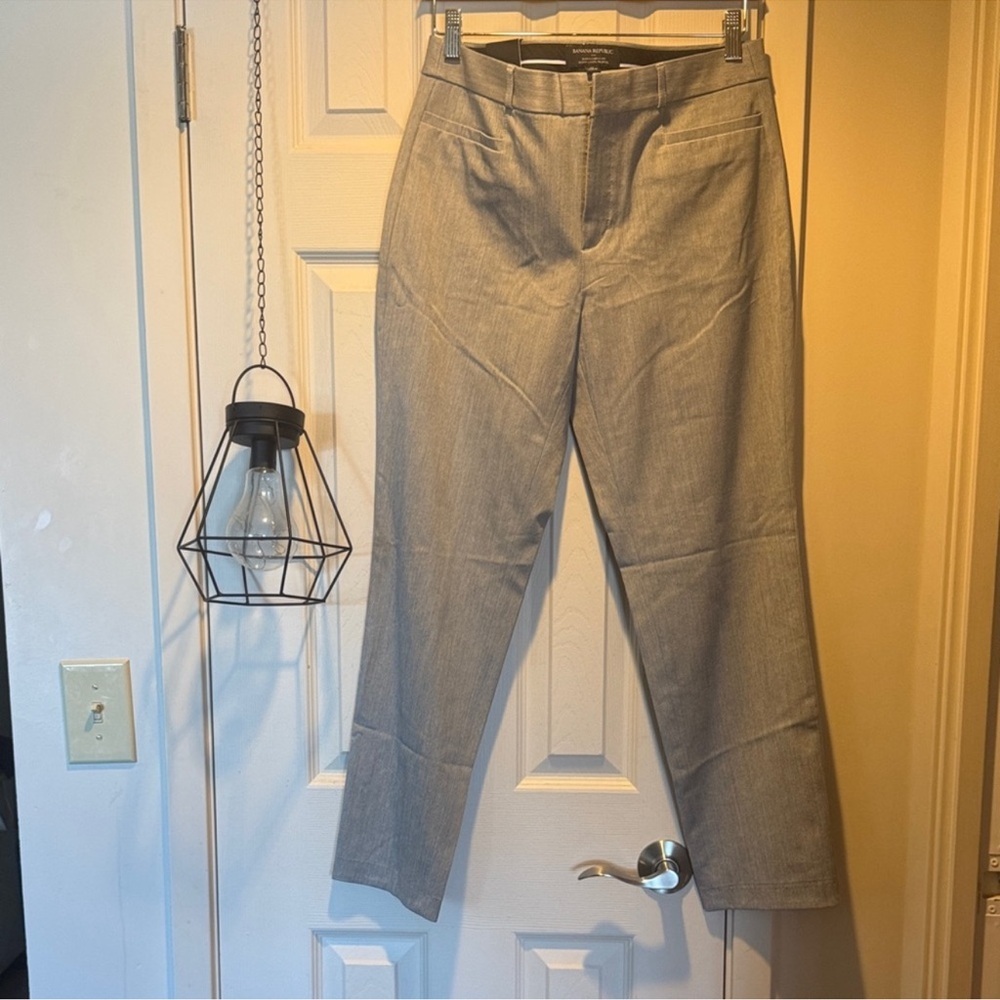 Gray Banana Republic Sloan bi-stretch Pants, US10